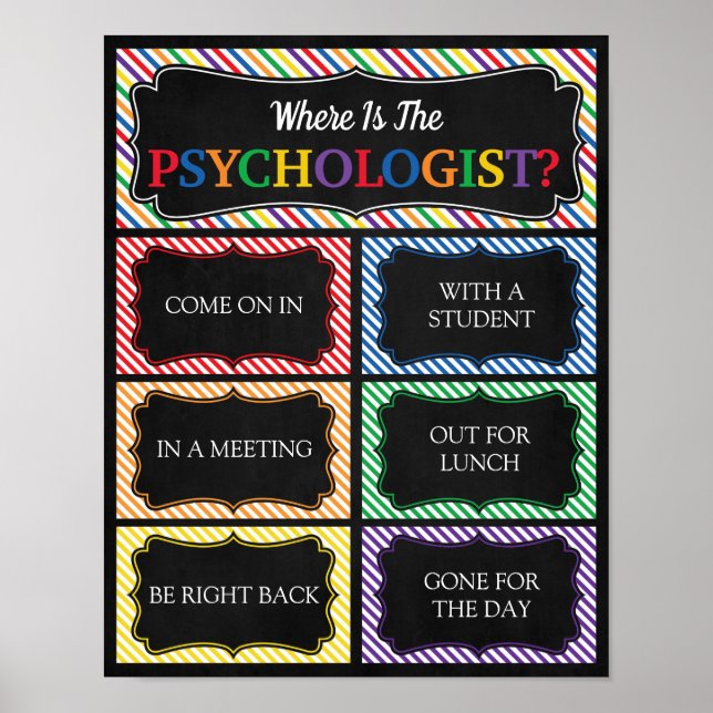 Where is the Psychologist Office Door Sign (Front)
