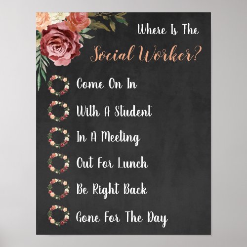 Where is the Social Worker Office Door Sign