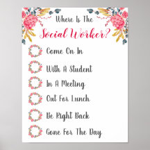 Where is the Social Worker Office Door Sign