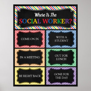 Where is the Social Worker Office Door Sign