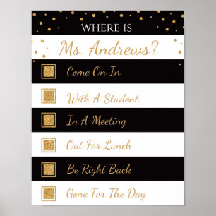 Where is the Teacher Office Door Sign