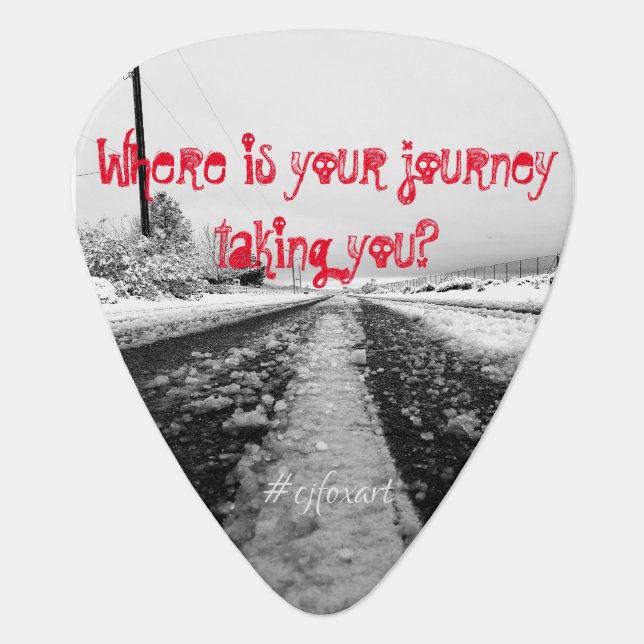 Where is your Journey taking you? Guitar Pick (Front)