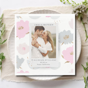 Where It All Began Romantic Couples Personalized Napkins