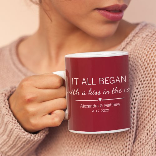 Where It All Began Romantic Custom Couples Coffee Mug