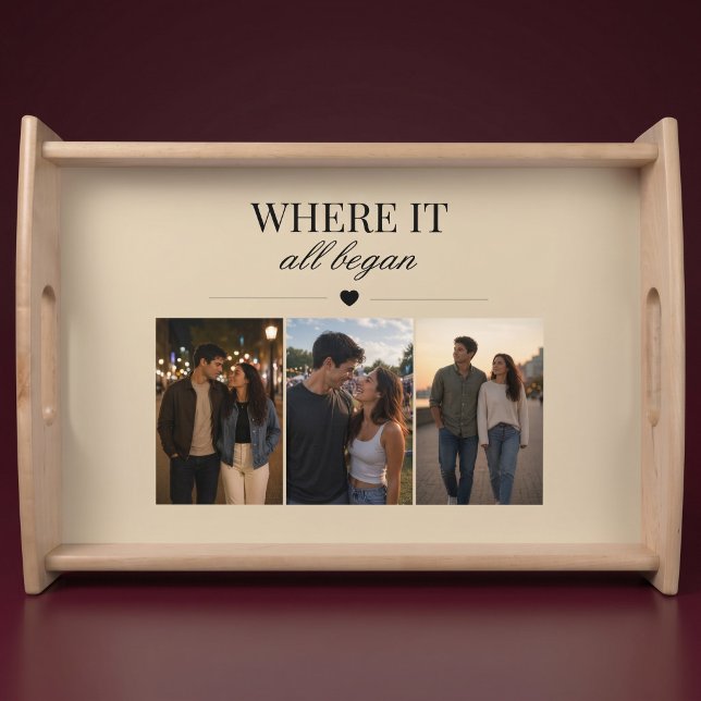 Where It All Began Three Photo Memory Serving Tray (Creator Uploaded)