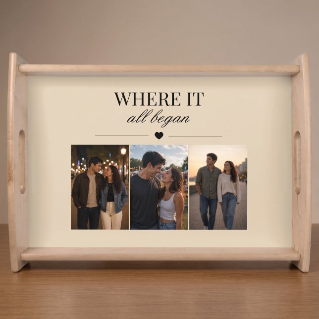 Where It All Began Three Photo Memory Serving Tray (Creator Uploaded)
