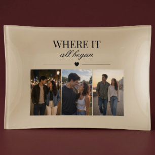 Where It All Began Three Photo Memory Trinket Tray