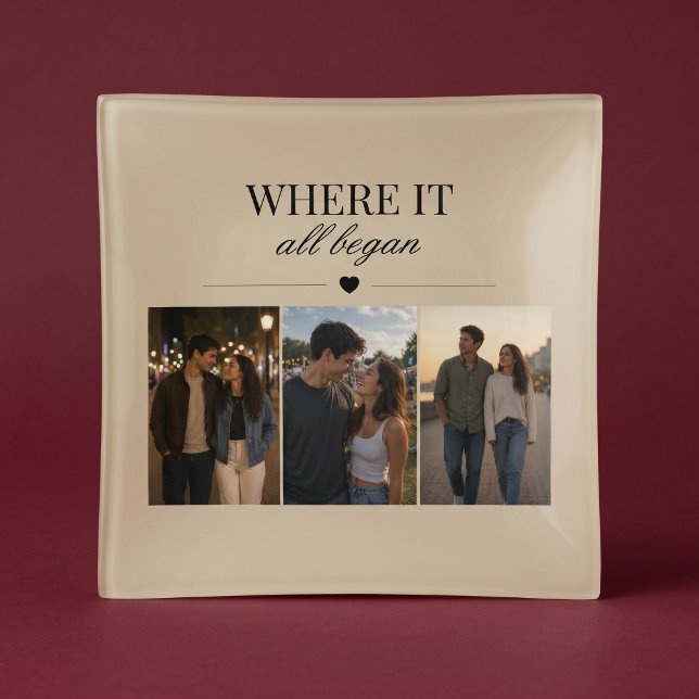 Where It All Began Three Photo Memory Trinket Tray (Creator Uploaded)