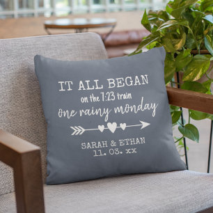 Where It All Began Valentine's Day With Love Throw Pillow