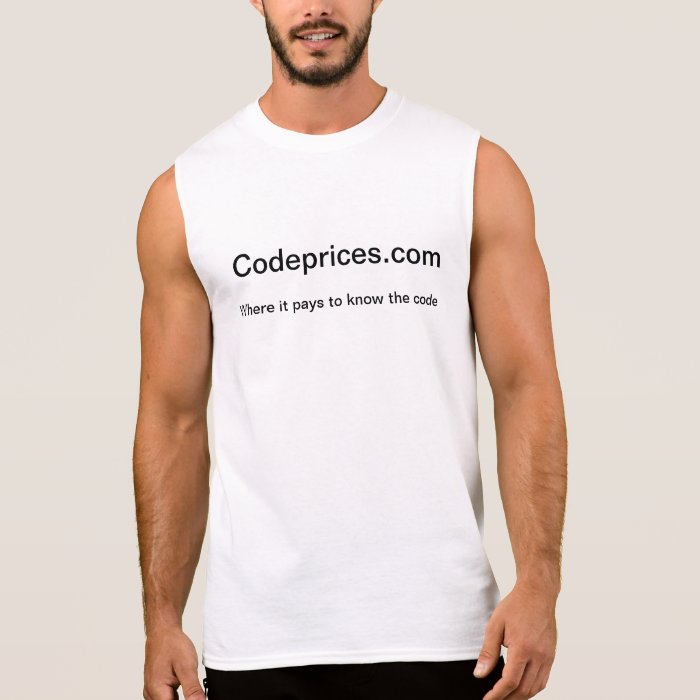 Where it pays to know the code sleeveless t shirts