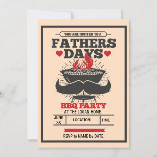 Where It's At Father's Day Party Invitation
