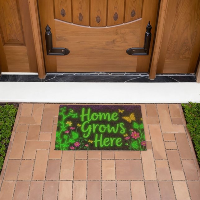 Where Life Blooms Fiber Doormat (Insitu (Outdoor))
