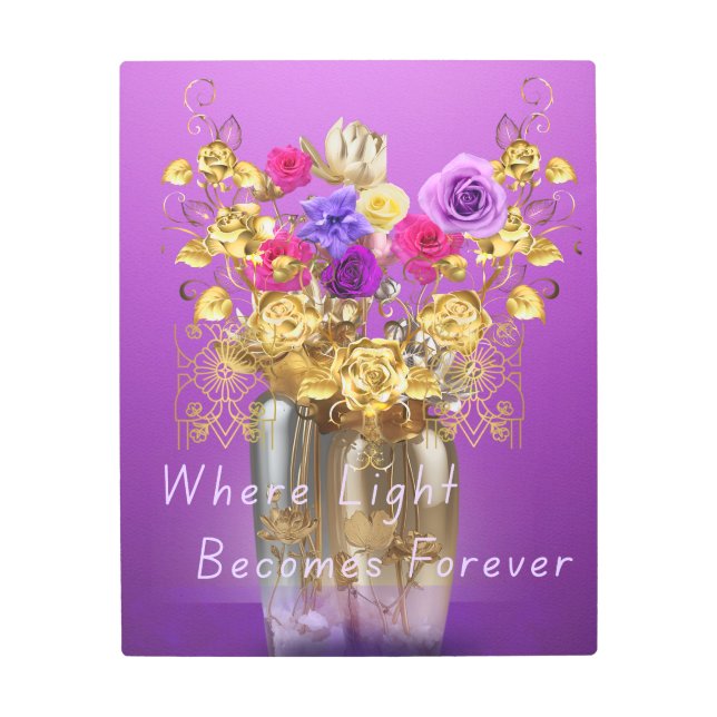 Where Light Becomes Together – Metal Wall Art (Front)