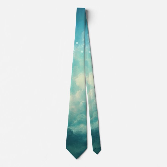 Where Light Breathes Abstract Neck Tie (Front)