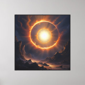Where Light Meets Darkness – John 1:5 Canvas Print