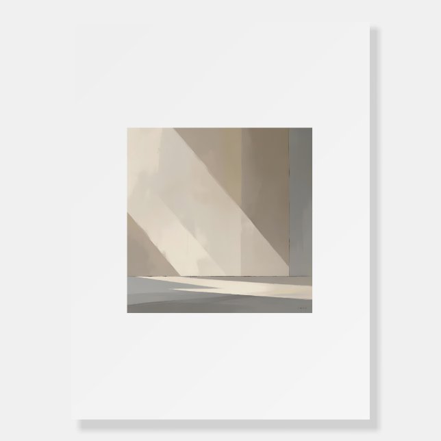 Where Light Rests – Japandi Wall Art Foam Board (Front)