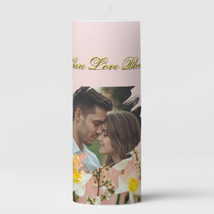 Where Love Blooms Candle Spring Romance Pillar