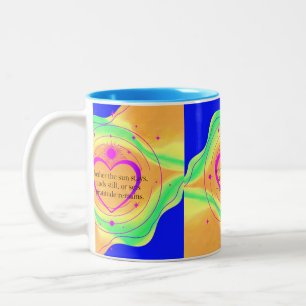 Where Love Gathers, Gratitude Remains Valentine Two-Tone Coffee Mug