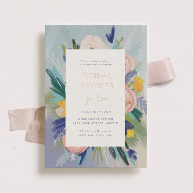 Where Love Grows Bridal Shower Foil Invitation (Creator Uploaded)