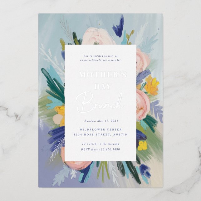 Where Love Grows Mother's Day Brunch Foil Invitation (Front)