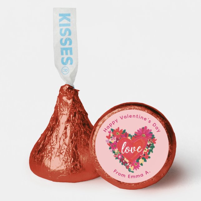 Where Love Grows Personalized Valentine Hershey®'s Kisses® (Front)