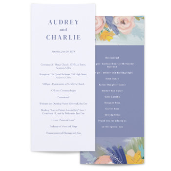 Where Love Grows Wedding Program by origamiprints at Zazzle