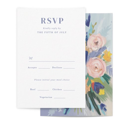 Where Love Grows Wedding RSVP Card