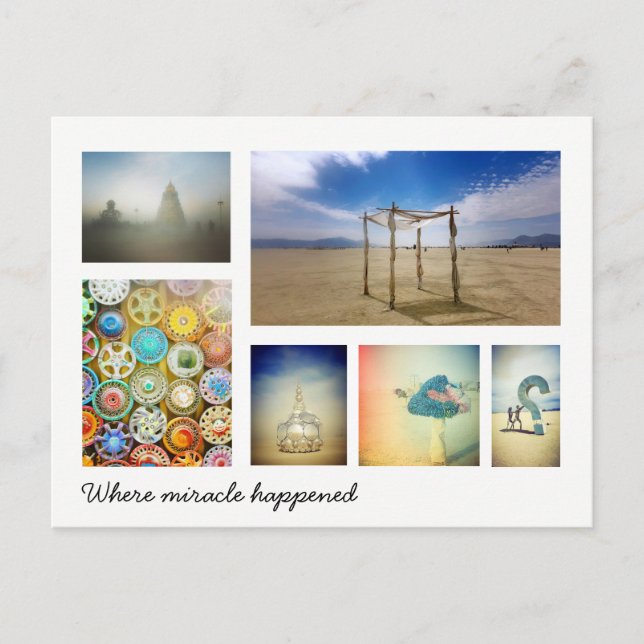Where miracle happened postcard (Front)