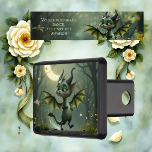 Where moonbeams dance, little mischief awakens.  hitch cover