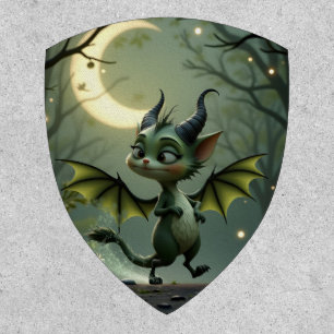 Where moonbeams dance, little mischief awakens.  patch