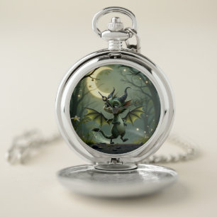 Where moonbeams dance, little mischief awakens. pocket watch