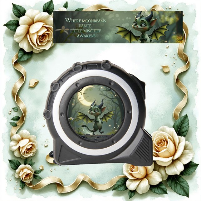 Where moonbeams dance, little mischief awakens.  tape measure (Creator Uploaded)