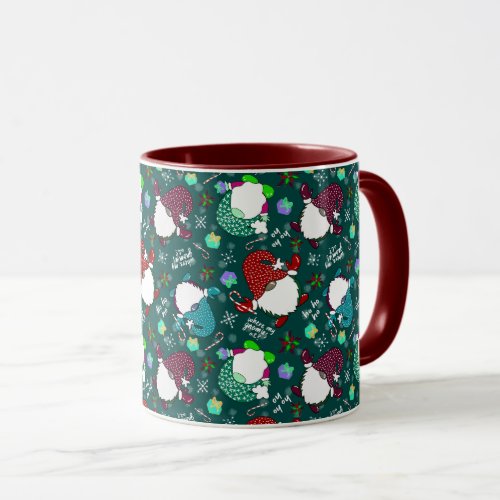 Where My Gnomies At Christmas Gnomes_Forest Green Mug