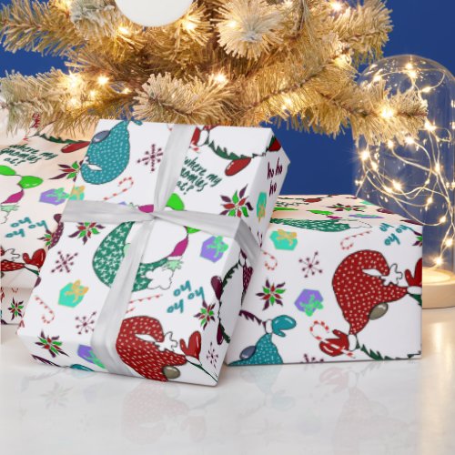 Where My Gnomies At Holiday Gnome Wrapping Paper