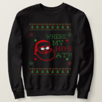 Where My Hos At, funny Santa Claus Shirt