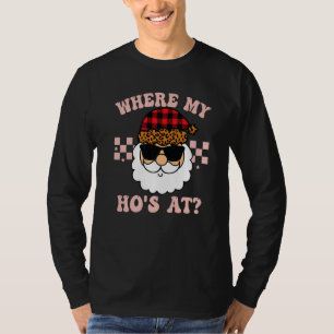 Where My Hos At Groovy Red  2 T-Shirt