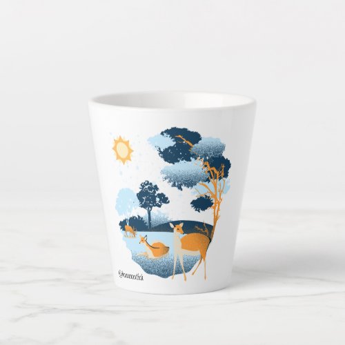 Where Nature Meets Latte Magic   Latte Mug