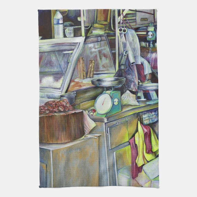 Where’s the Fish Head Curry? Singapore Kitchen Towel (Vertical)