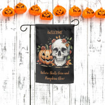 Where Skulls Grin and Pumpkins Glow Halloween