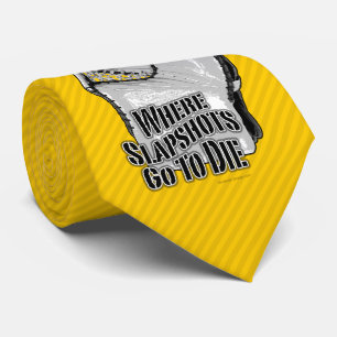 Where Slapshots Go To Die (Hockey) Neck Tie