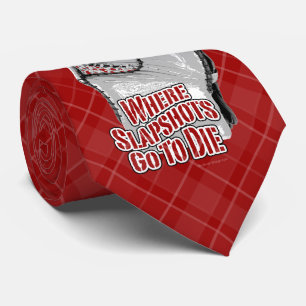 Where Slapshots Go To Die (Hockey) Neck Tie