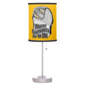 Where Slapshots Go To Die (Hockey) Table Lamp (Left)