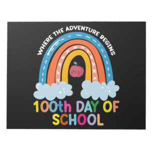 Where The Adventure Begins 100th Days Smarter Notepad