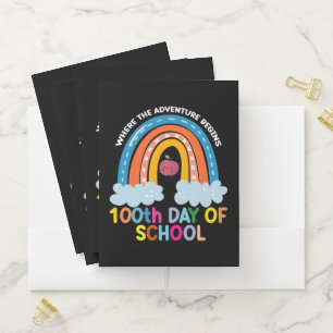 Where The Adventure Begins 100th Days Smarter Pocket Folder