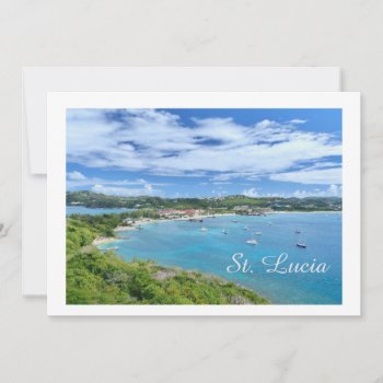 Where The Atlantic And Caribbean Meet In St. Lucia by whatawonderfulworld at Zazzle