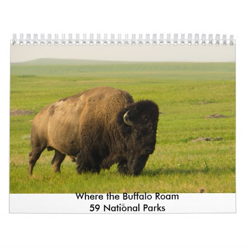 Where the Buffalo Roam Calendar