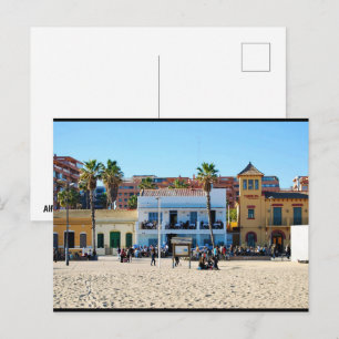 Where the City Meets the Sand Postcard
