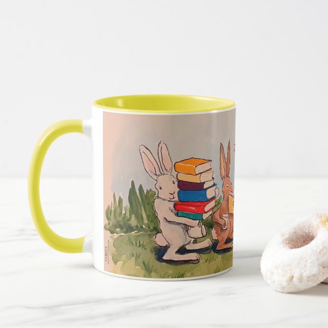 Where The Coffee Goes Mug (With Donut)