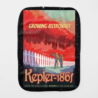 Where the Grass is always red - Future Astronaut Baby Burp Cloth