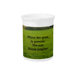 where the grass is greener beverage pitcher